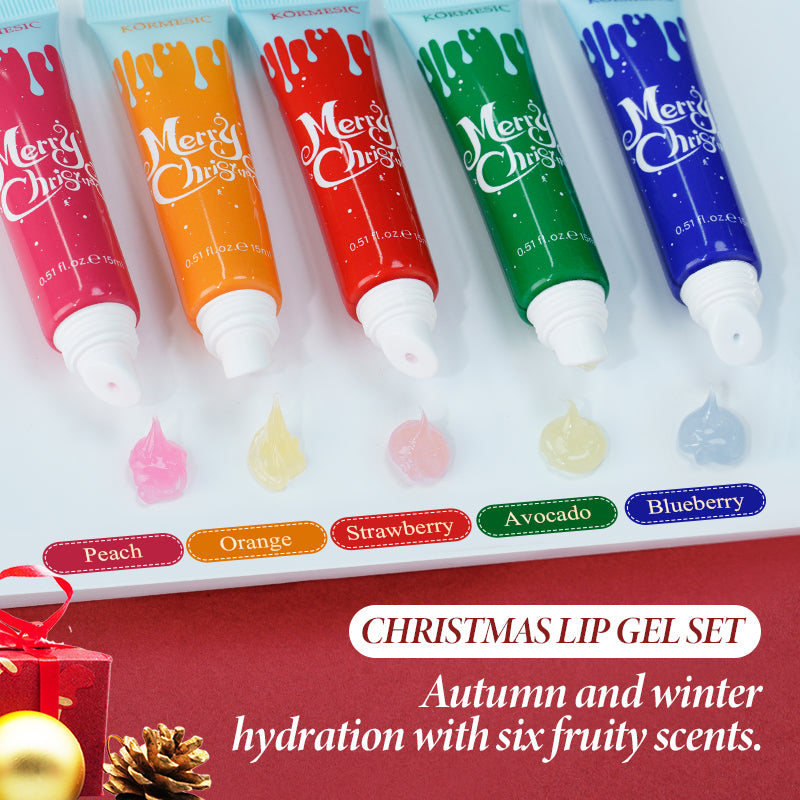 KORMESIC gel à lèvres de Noël set exclusivement pour le commerce extérieur 15ml-15ml-15ml-15ml