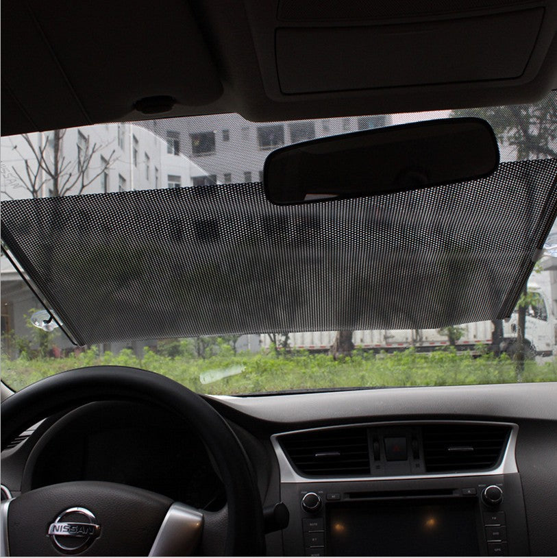 Car Automatique Winding Automatic Retractable Thermal Insulation Shutter Silver Laser Car Su