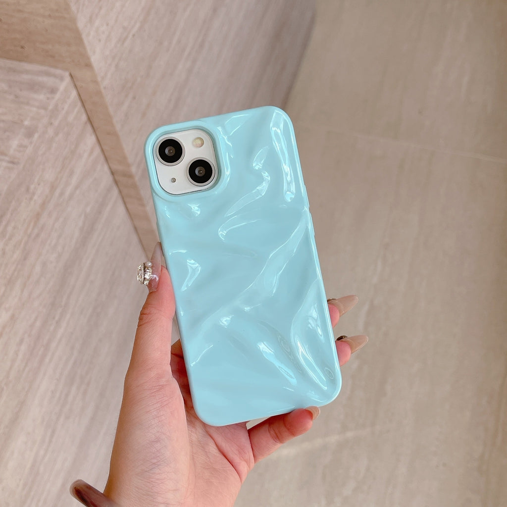 Electroplating Trois dimensions Pléate Pattern Shell Sens avancé