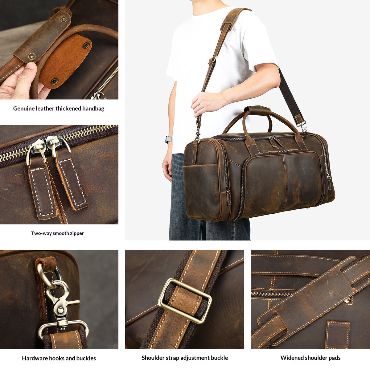 Large Capacity Men's Casual Business Travel Bag