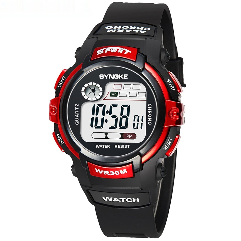 Étudiant Electronic Luminous Waterproof Sports Watch