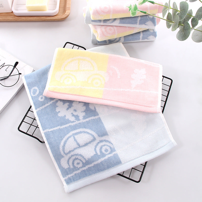 Pure cotton Jacquard kids' towel, for daily use