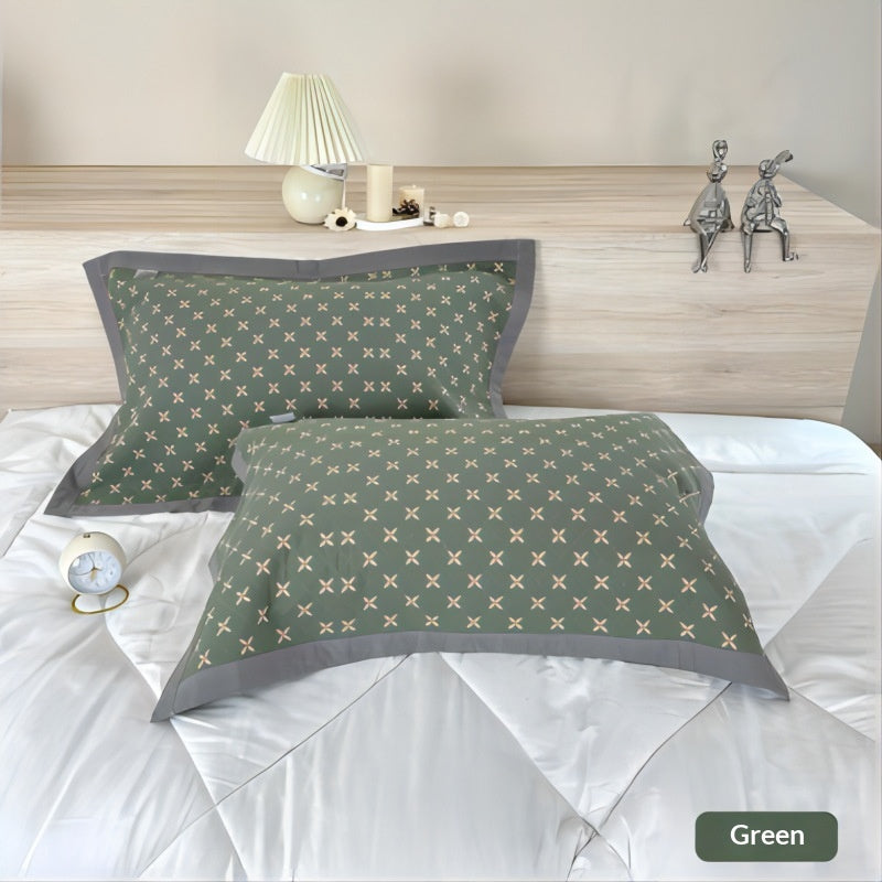 Divers oreillers en coton peigné Jacquard