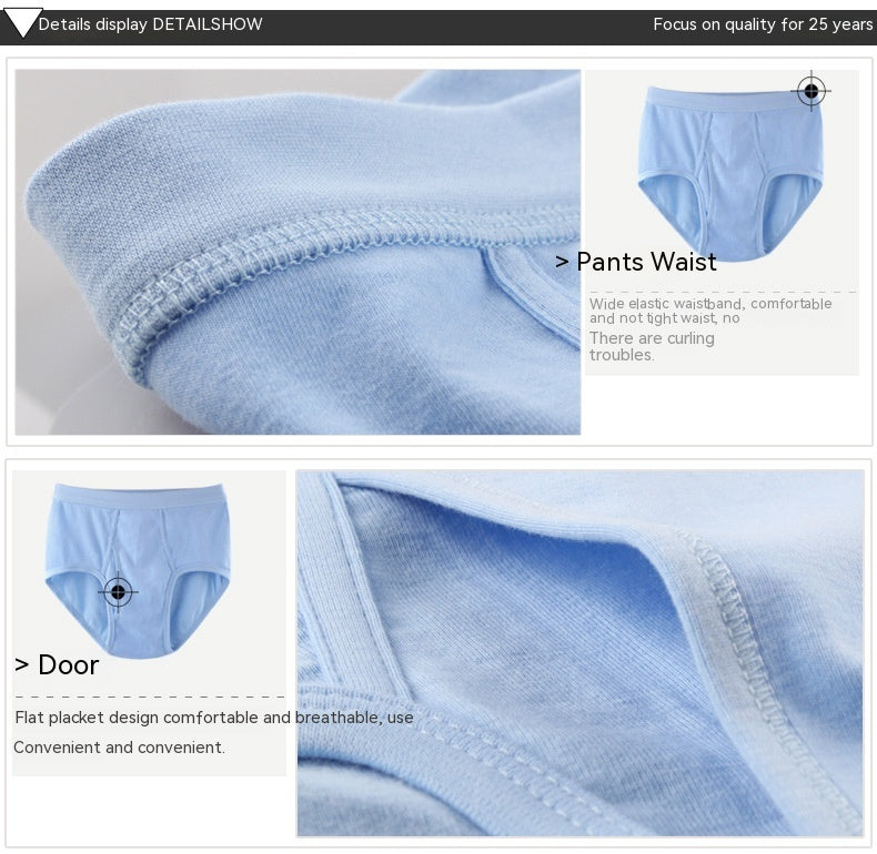 Sous-vêtements haute taille en coton pour hommes Plus Taille