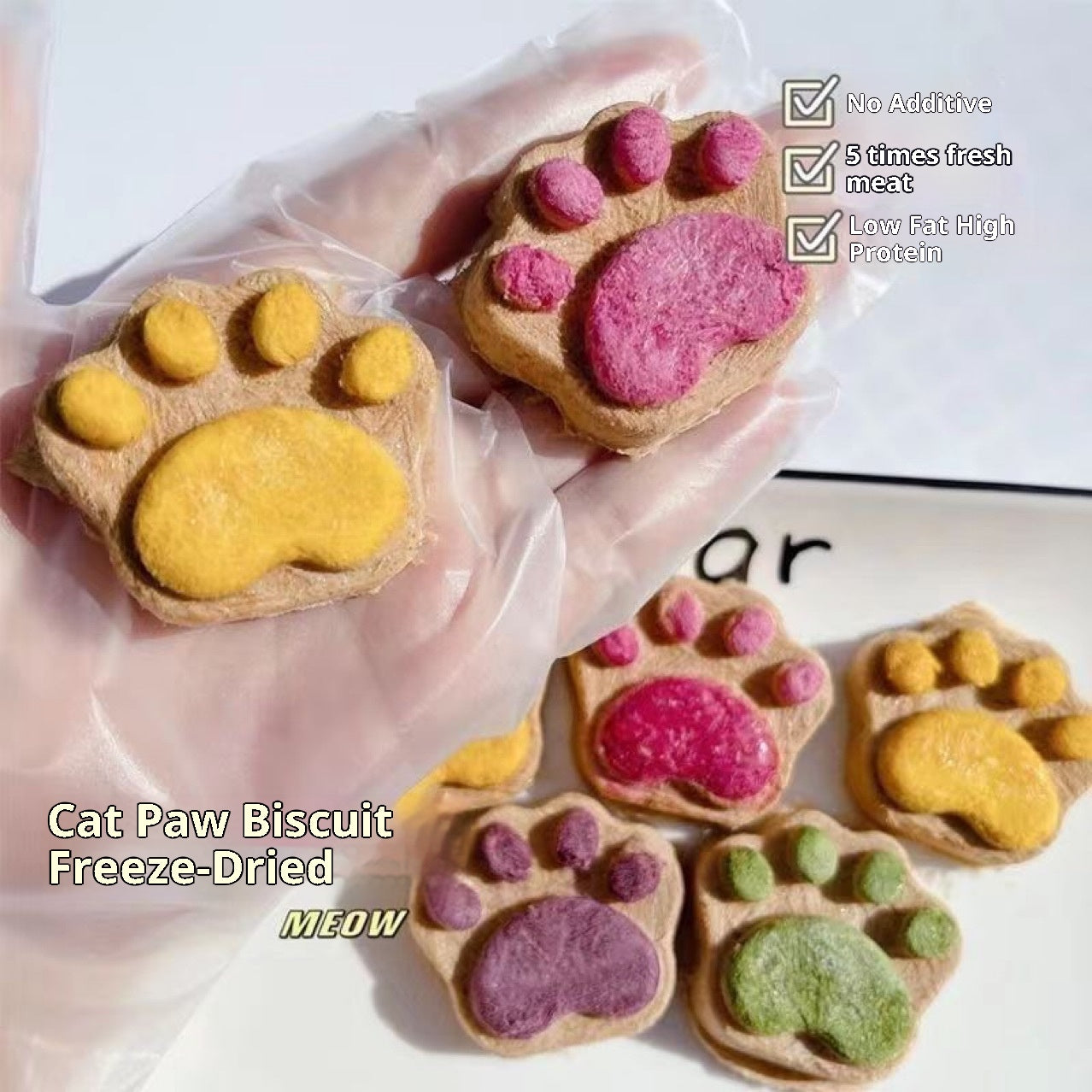 Boissons de chat séchées congelées