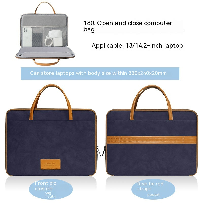 Sac d'ordinateur portable simple à la maison de couleur solide