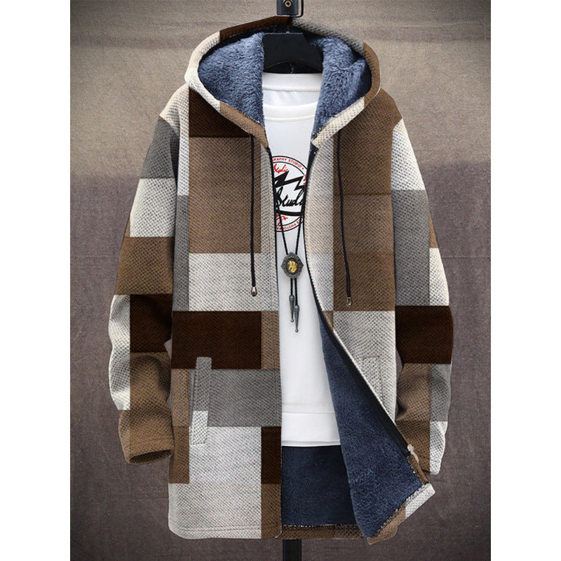 Manteau à capuche casual d'hiver élégant pour hommes