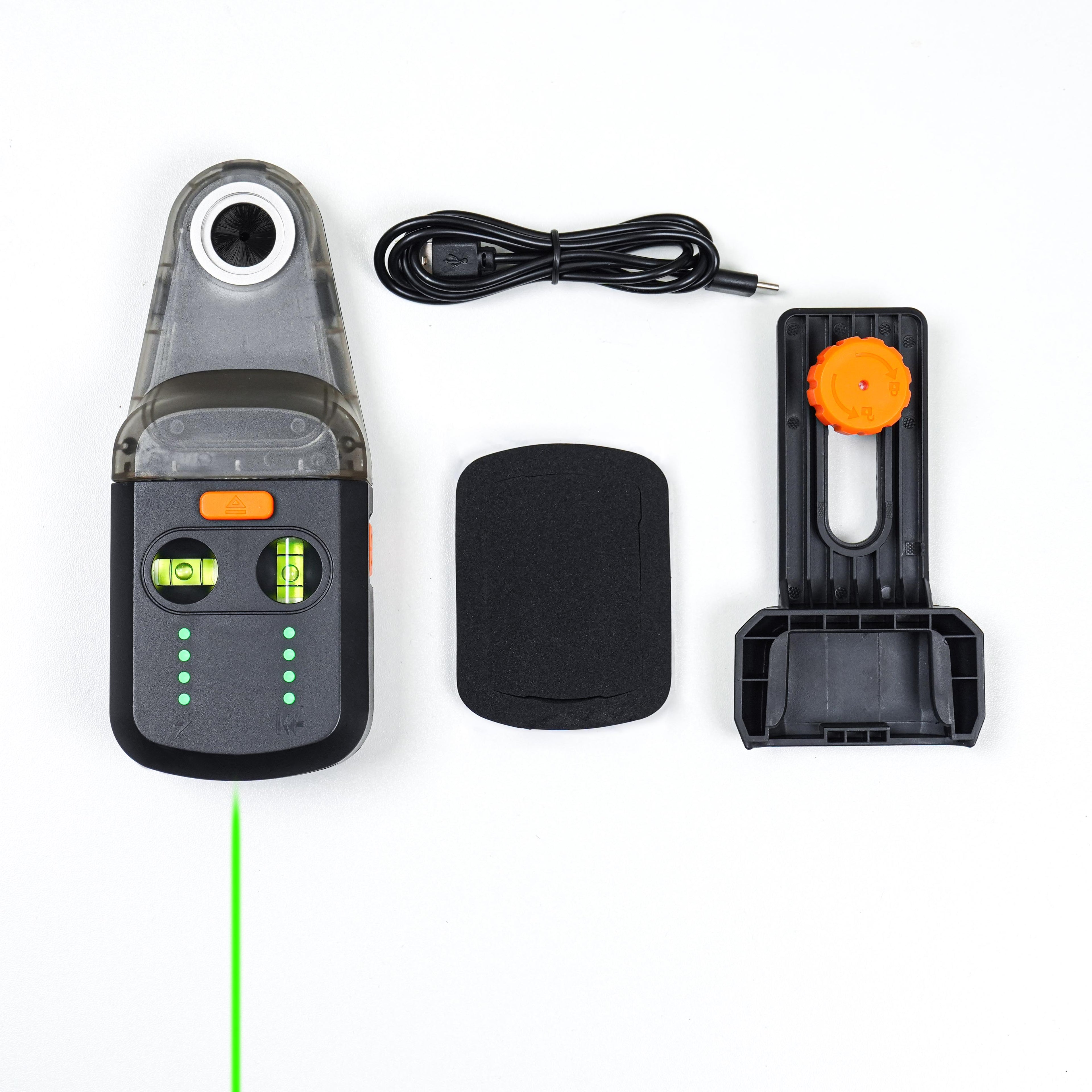 Outil de niveau laser 3-en-1 avec collecteur de poussière de forage