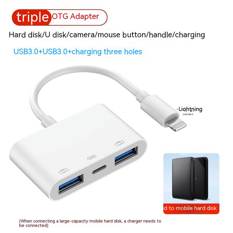 Expansion de l'interface de foudre Dock Mouse Keyboard OTG Adaptateur Typec