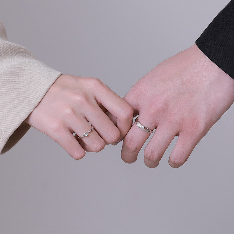Petite bague design Jianjia Bailu Lovers