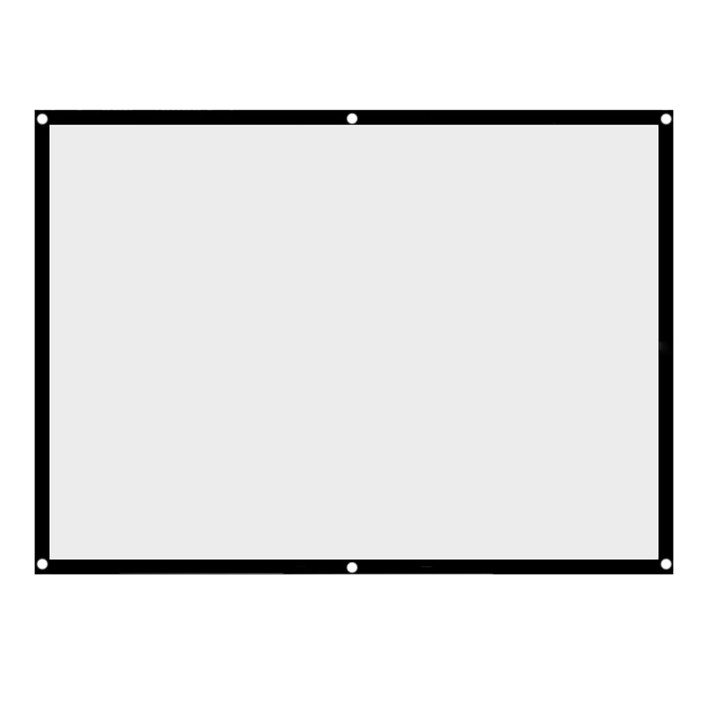 Écran de projection du rideau de projecteur blanc de NON pliable portatif 1pc 4:3 (100pouces)