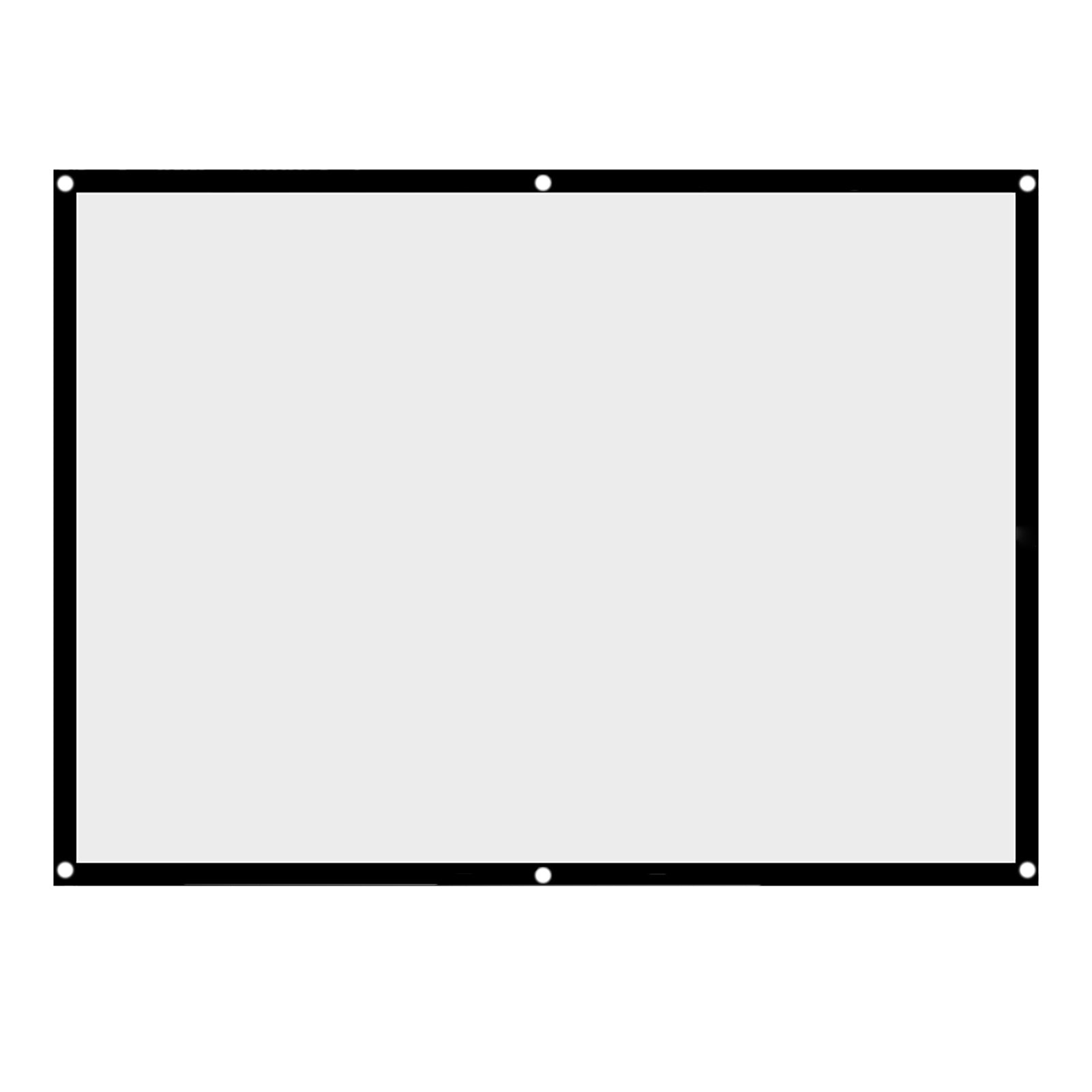 Écran de projection du rideau de projecteur blanc de NON pliable portatif 1pc 4:3 (100pouces)