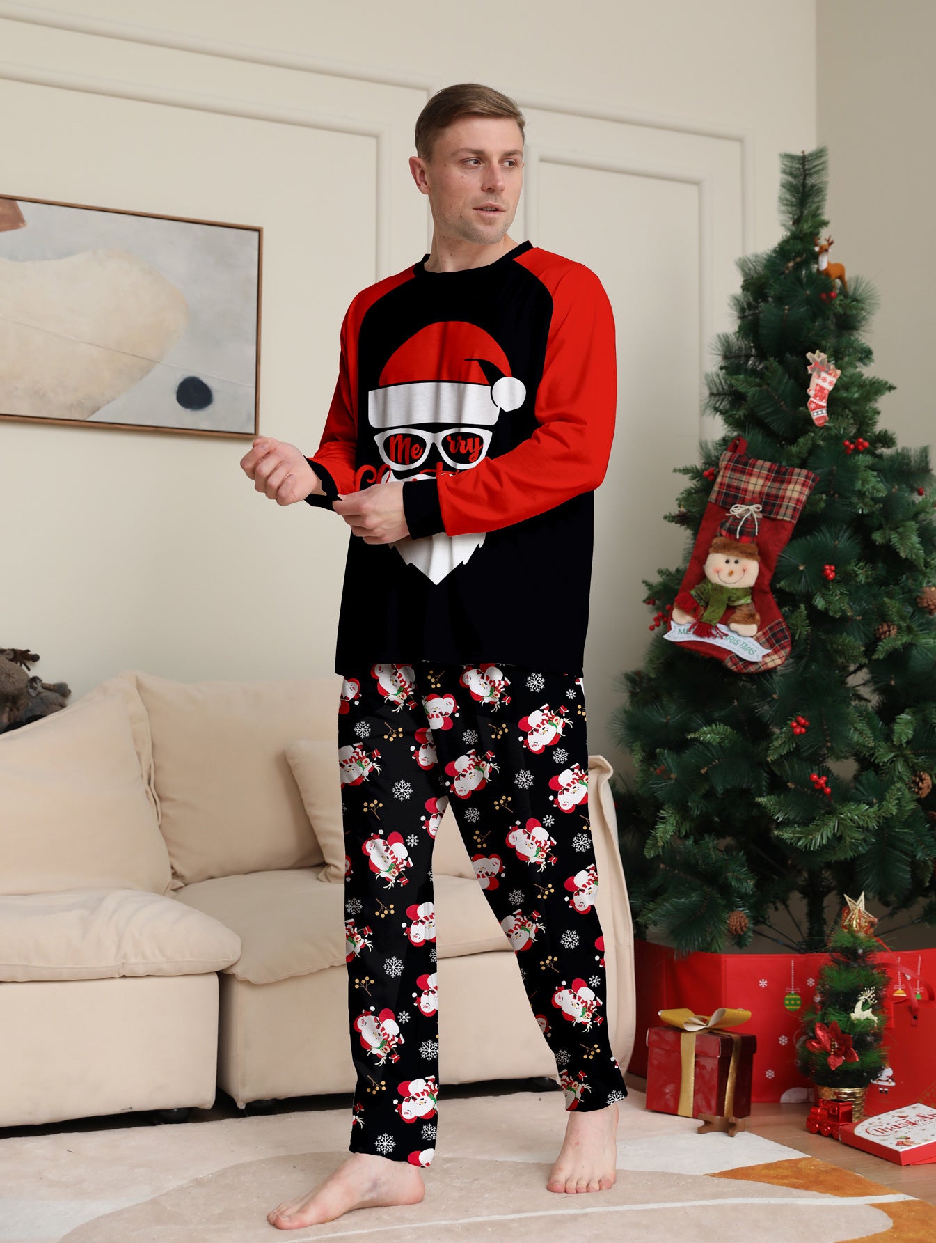Pyjama deux pièces pour la maison du Père Noël