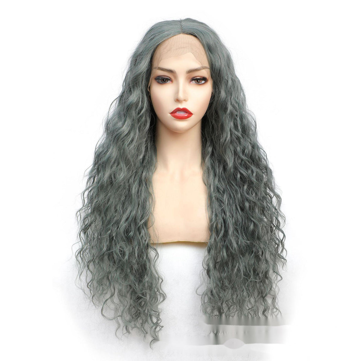 Hotte de cheveux bouclée longue fibre chimique