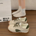 Femmes Rugged Lug Sole Outdoor Style Retro Sneakers