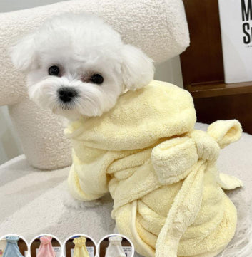 Chien quatre saisons peut porter bain peignoir sec