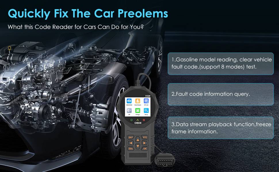 Automobile OBD2 scanner de code OBD lecteur de voiture vérification moteur défaut outil de diagnostic