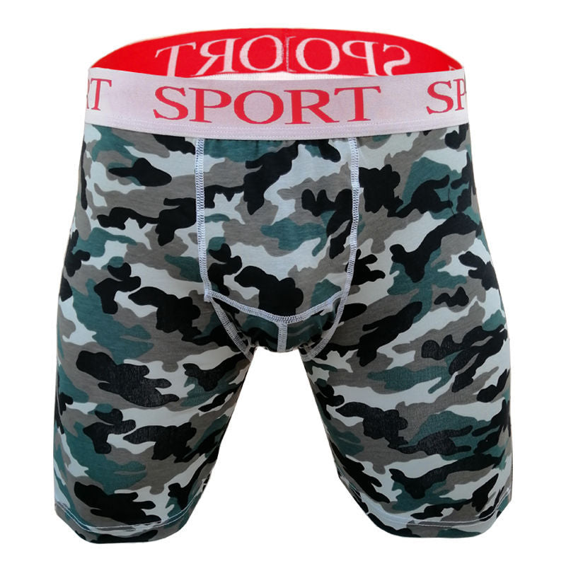 Sous-vêtements en coton pour hommes Camouflage Running Fitness Sports
