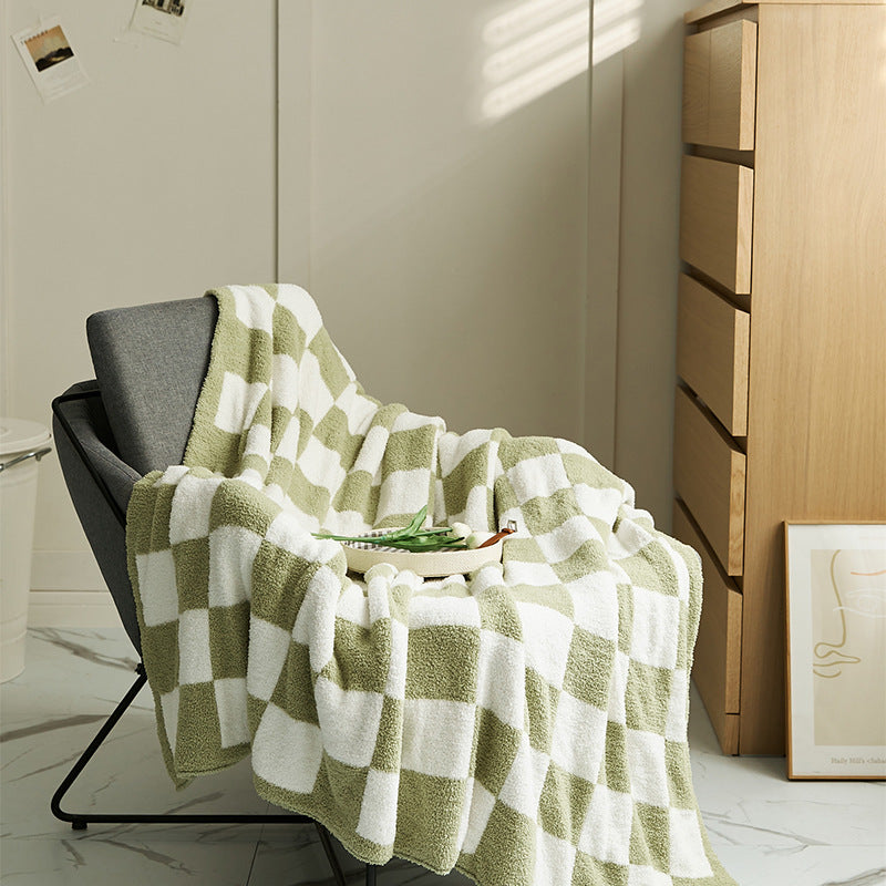 Couverture en Plaid de demi-velvet de style nordique
