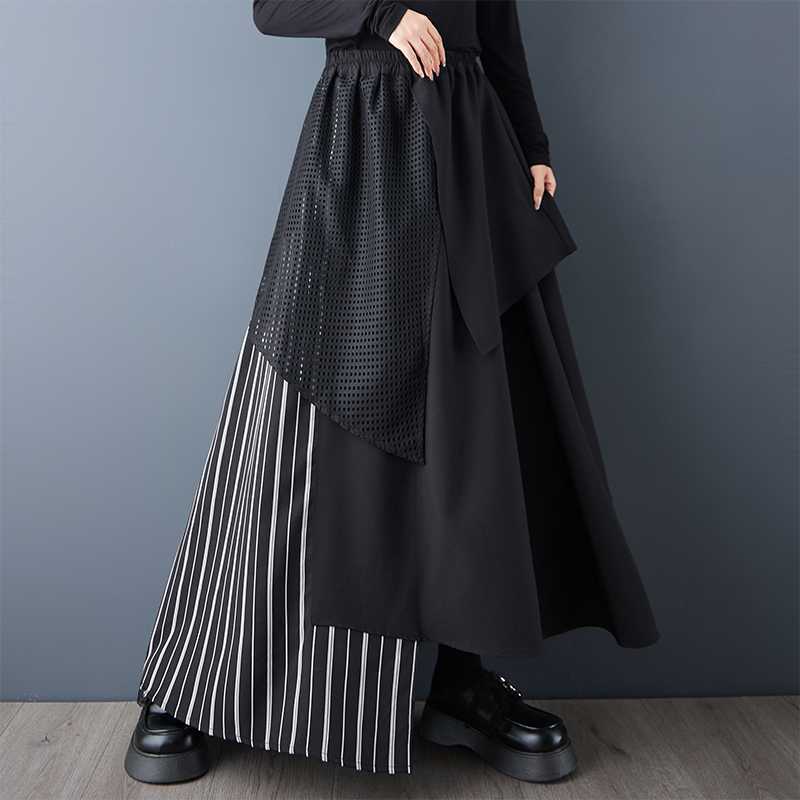 Irregular multi-layered patchwork dress