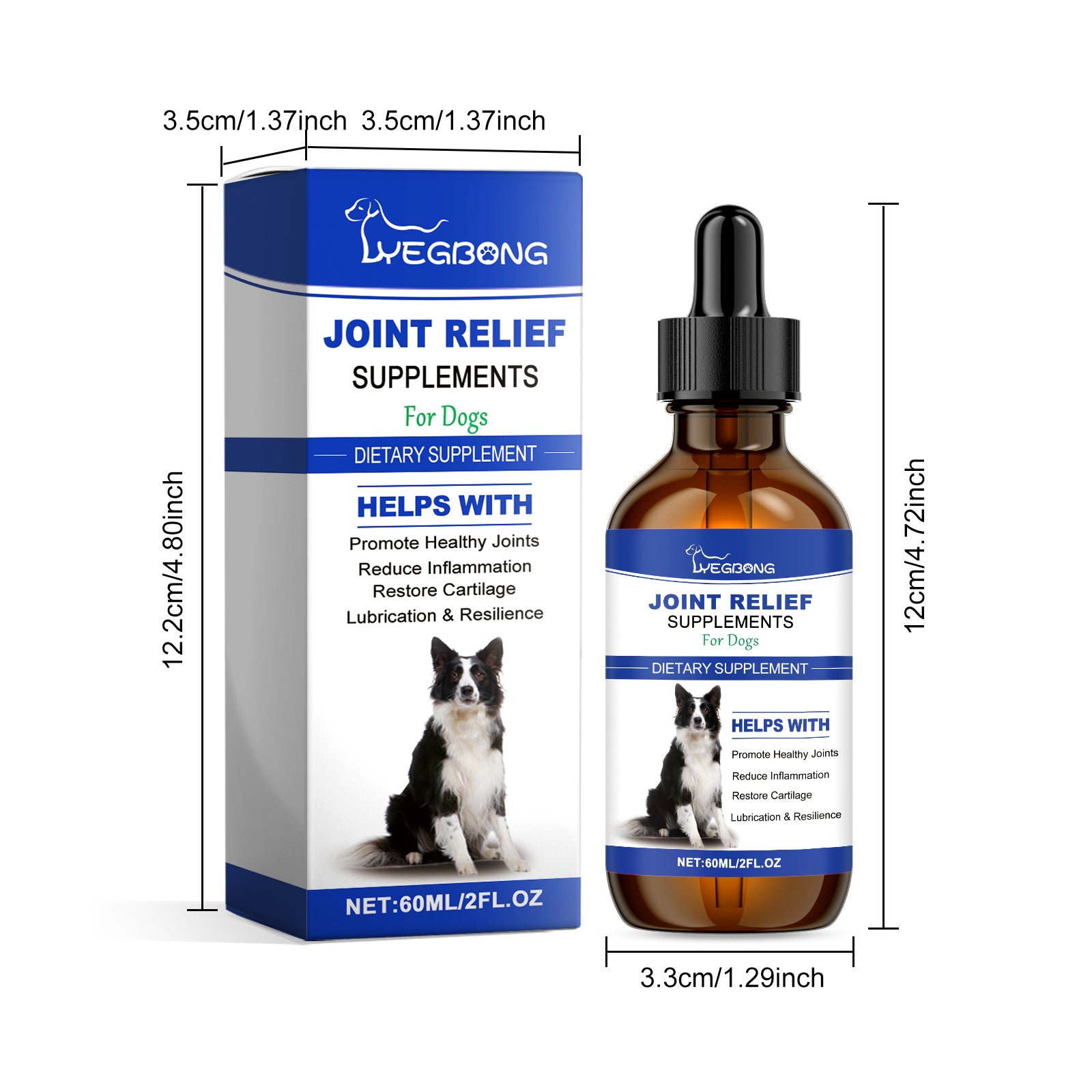 Dog Joint Relief Liquid Supplément gouttes