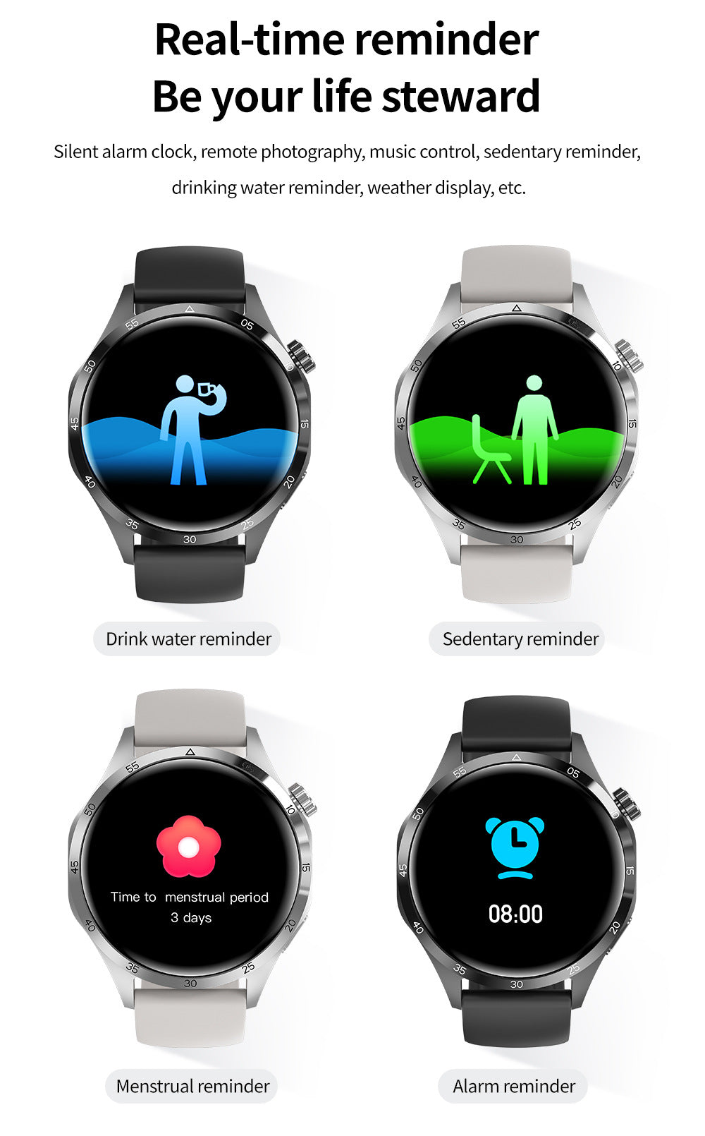 Sport Smart Watch Bluetooth appel étanche