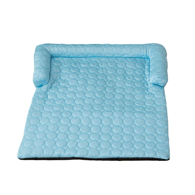 Pet Cooling Mat Dog House Crate Cat Ice Silk Sleeping Cooling Bed