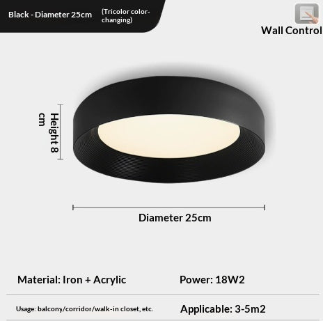Full Spectrum Minimaliste style italien soins des yeux plafond lumière pour la chambre