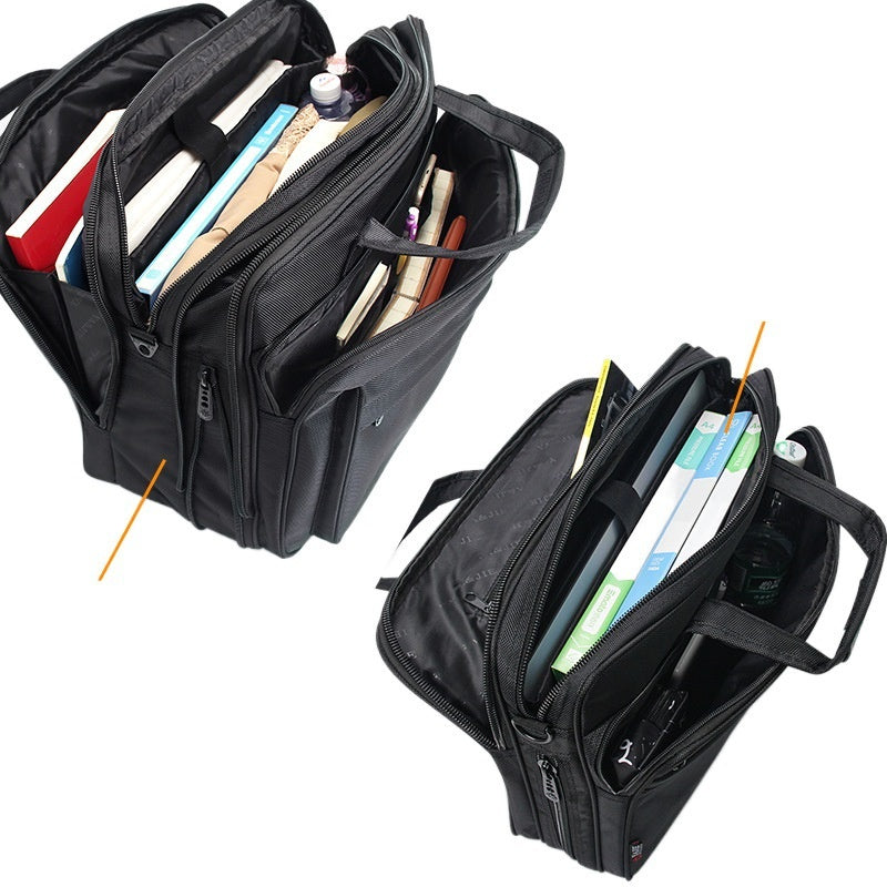 Porte-monnaie de grande capacité Toile d'affaires pour hommes Portable