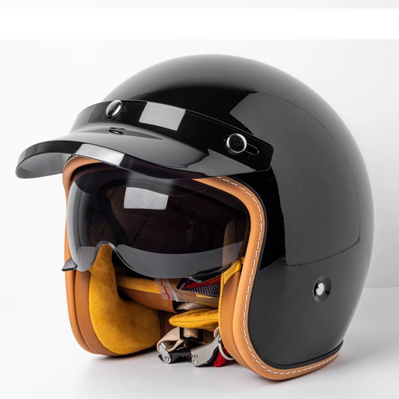 Casque de moto Casque de moto homme et femme voiture électrique Gants intégrés