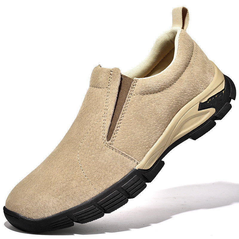 Chaussures en cuir respirante pour homme Suede Mate