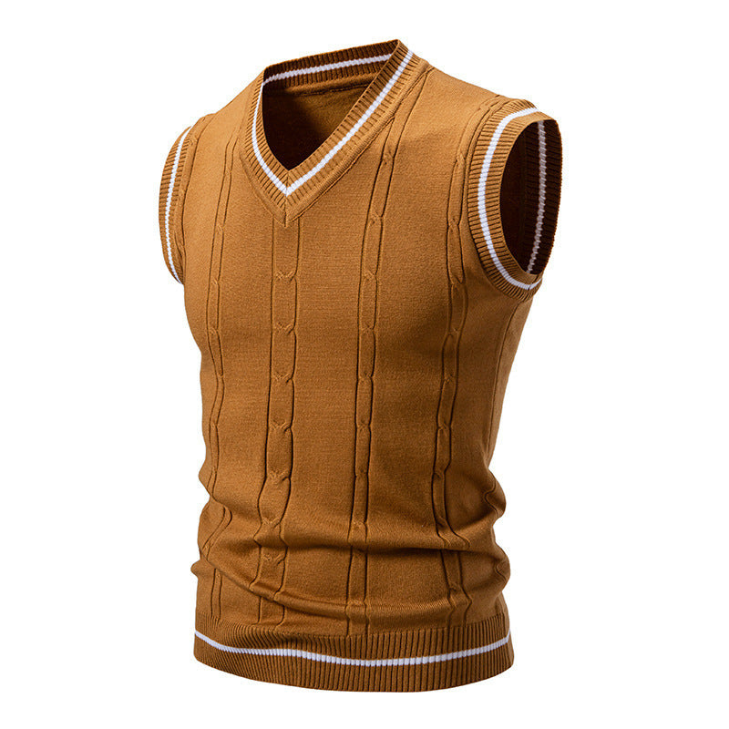 AutomneHiver Hommes Mode tendance Vest Chandails