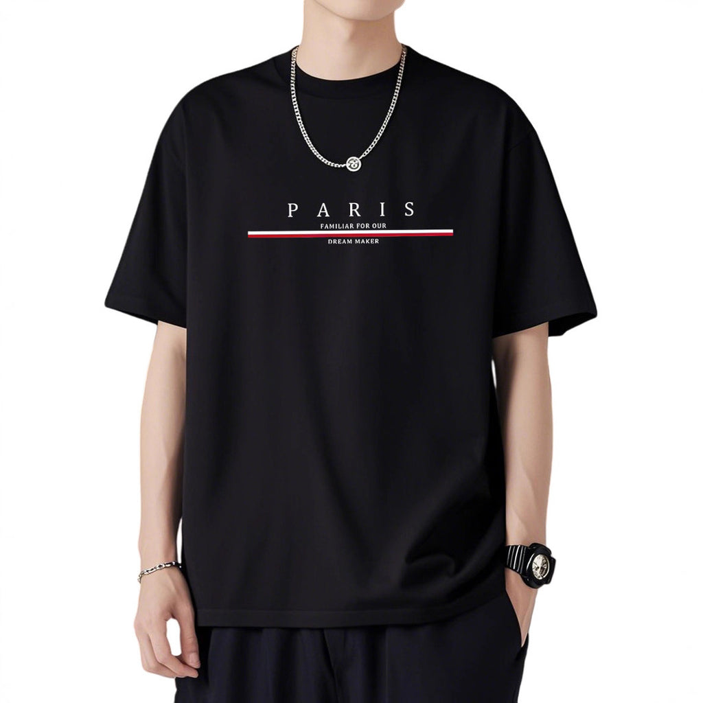 T-Shirt à manches courtes en mailles molles pour hommes