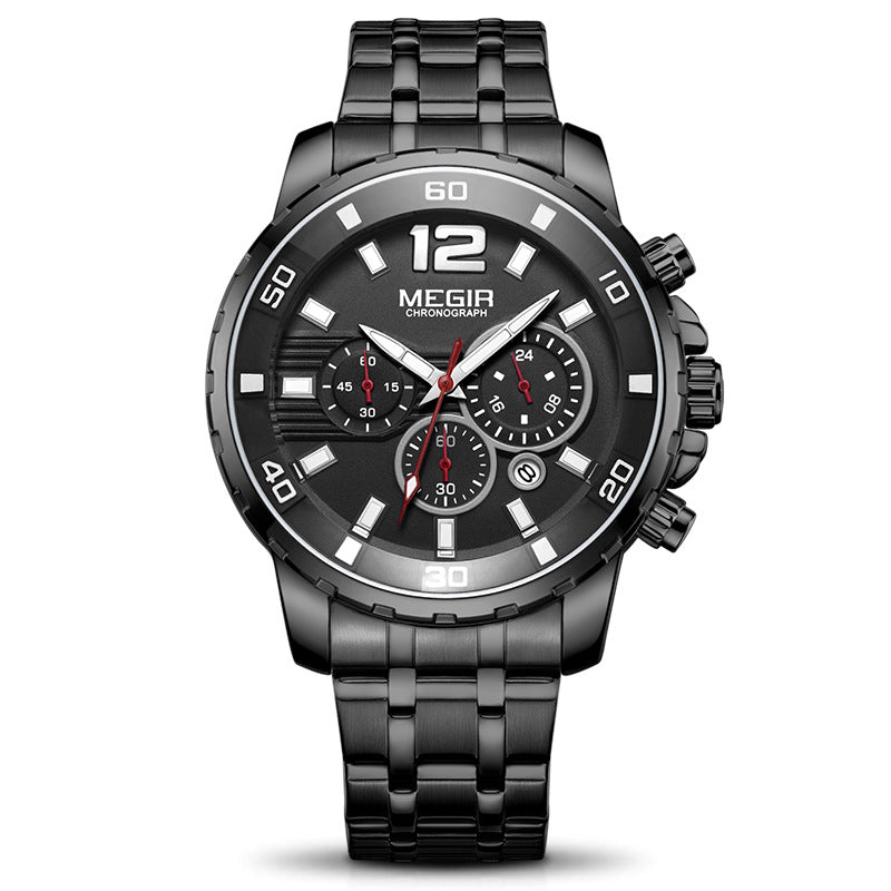 Montre Quartz étanche multifonctionnelle Business Sports