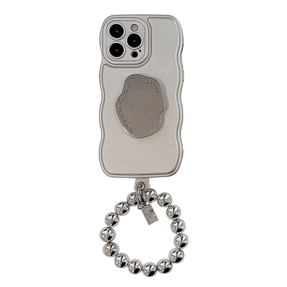 Niche métal bracelet en argent boîtier de téléphone de plaque électronique