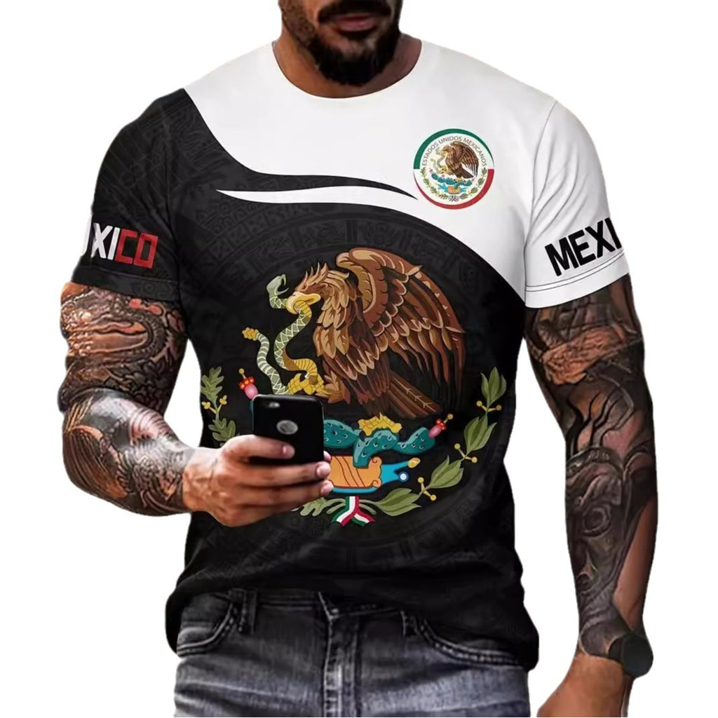 T-shirt Eagle and Snake T-shirt à col rond à manches courtes pour homme