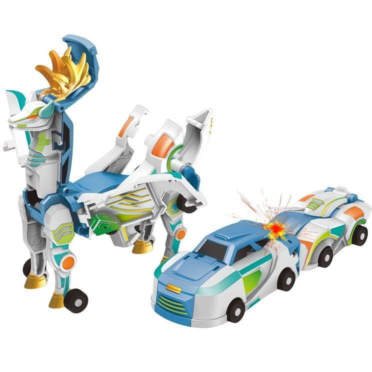 Treasure Car-Divine Toy Car Crash-and-Combine Transformer Robot Jouet Enfants