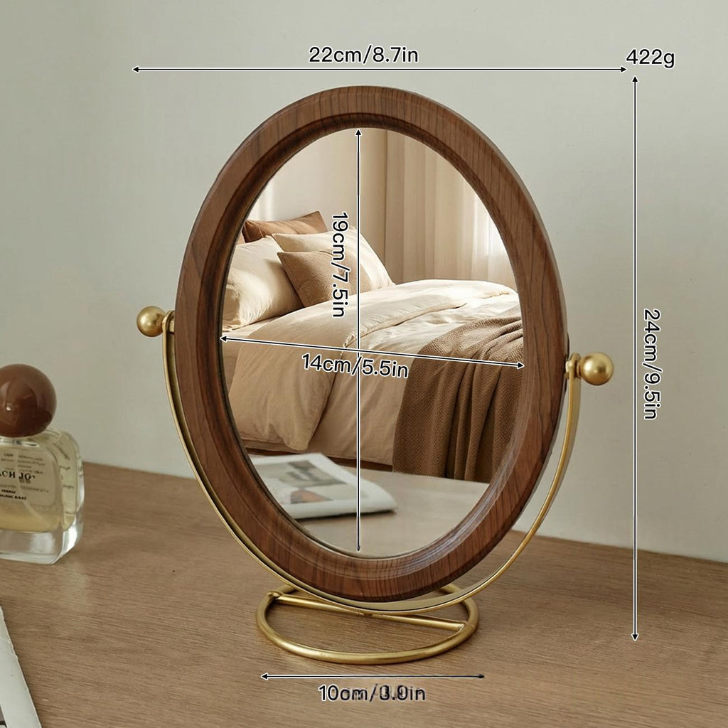 Miroir rotatif de bureau simple de style européen