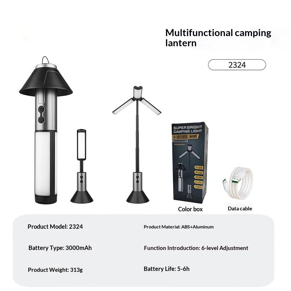 Lampadaire pliant multi-fonctions extérieur