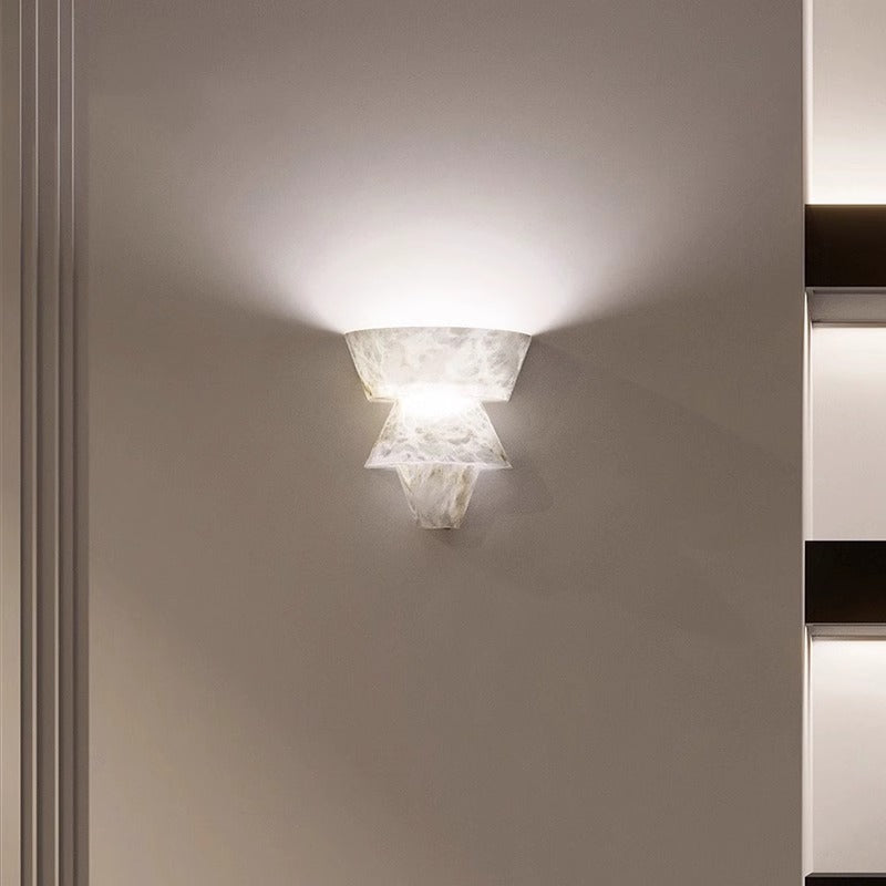 Lampe murale en marbre naturel pour le salon fond mural