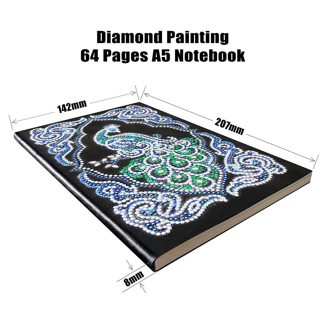 Peacock Beauty Journal Note Book Diamant Peinture