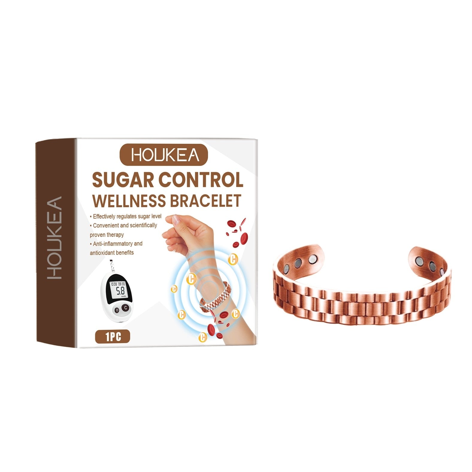 Bracelet de bien-être de contrôle du sucre