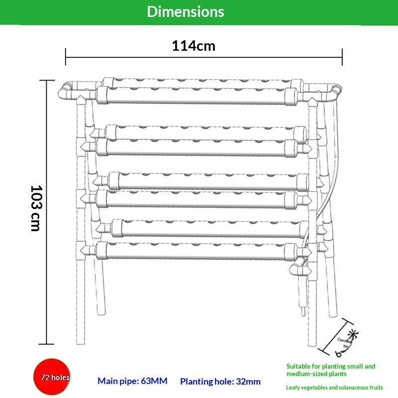 Accueil Planteur de légumes hydroponiques Balcon avec un rack double face