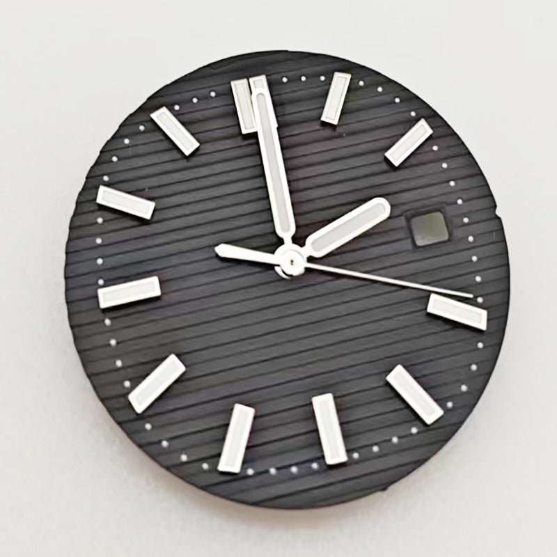 30 5mm solaire bande d'ongle vert montre lumineux cadran plaque