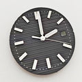 30 5mm solaire bande d'ongle vert montre lumineux cadran plaque