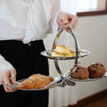Nordic Entry Luxury Home Style Design Double pliage Rangement Dim Sum Plate