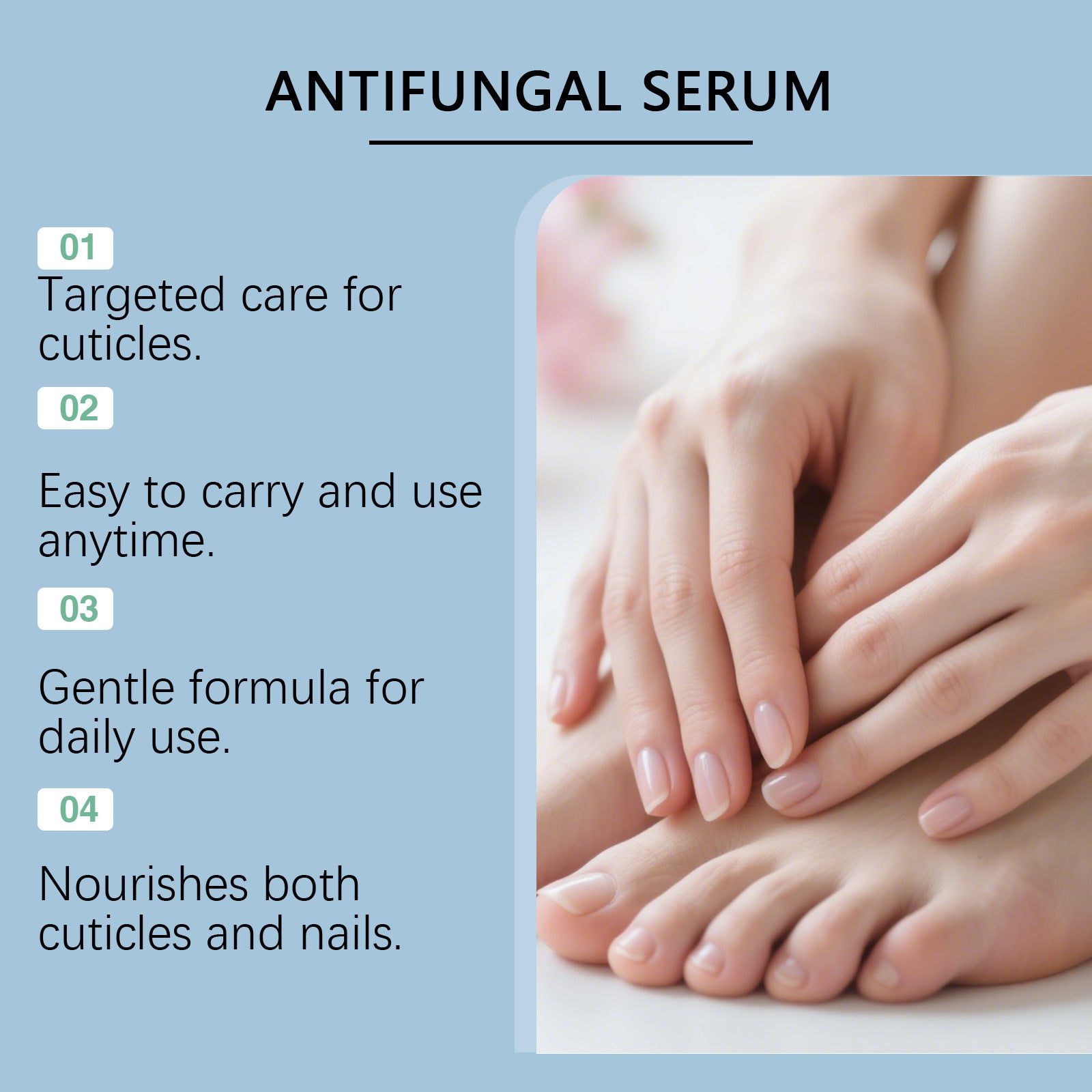 Solution de soins des ongles