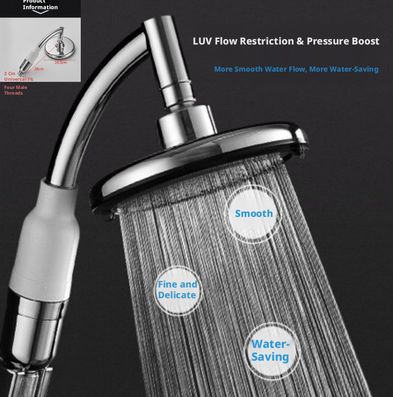 Supercharged douche-noir-6 pouces haut spray- 1