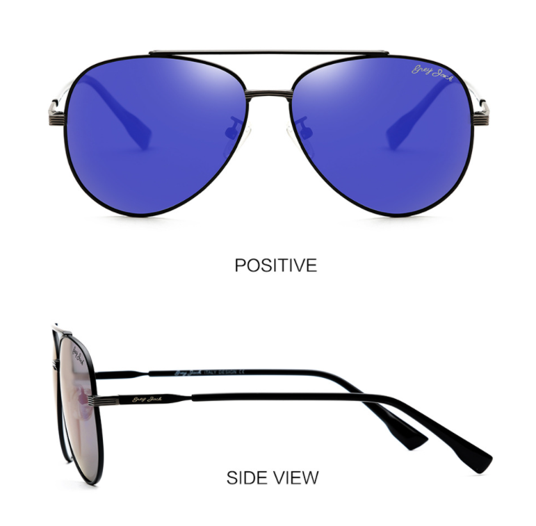 Lunettes de soleil polarisé en métal pour homme