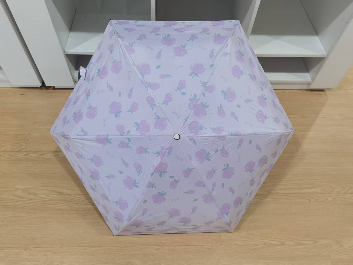 50% de réduction soleil parapluie-pourpre-hit ruban noir + fibre de verre os de fer- 1